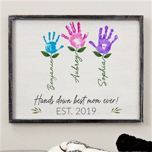 Hands of Love Blackwashed Frame Wall Art- 14quot;x18quot; - 52592B-14x18