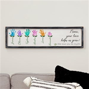 Hands of Love Blackwashed Frame Wall Art- 30quot;x8quot; - 52592B-30x8