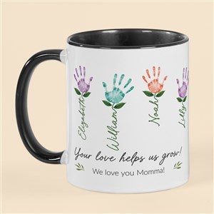 Handprint Art Personalized Coffee Mug 11 oz.- Black - 52597-B