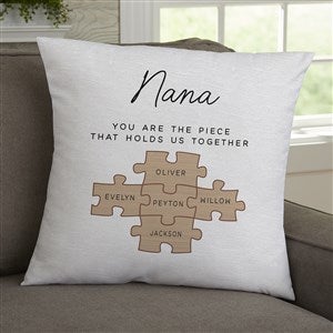 Her Puzzle Pieces Personalized 18 Throw Pillow - 52605-L