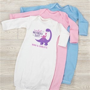 First Mothers Day Dino Personalized Baby Gown - 52611-G