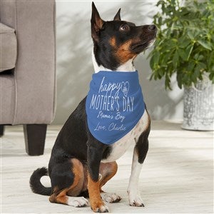 Happy Mothers Day Personalized Dog Bandana- Medium - 52615-M