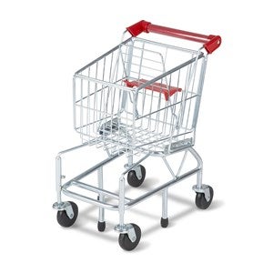 Melissa  Doug® Metal Toy Grocery Shopping Cart - 52675D