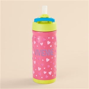 Hearts Personalized 14 oz. Reduce® Hydrate Pro Water Bottle- Taffy Pink - 52692-TP