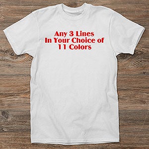 Personalized T-Shirt - Custom Printed Text - 5278-ACT