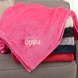 Cozy Name Embroidered Fleece Throw Blanket - Pink - 50x60 - 52811-SP