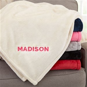 Shadow Name Personalized 60x80 Beige Fleece Blanket - 52812-LI