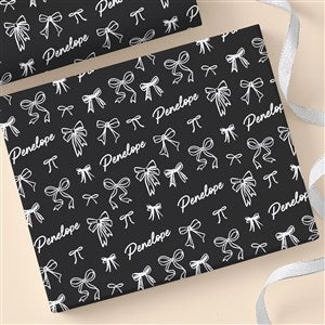 Darling Bow Personalized Wrapping Paper Roll - 18ft Roll - 52877-L