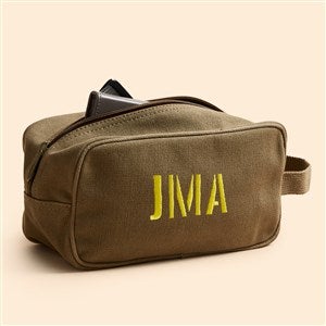 Embroidered Mens Canvas Toiletry Bag - 52917