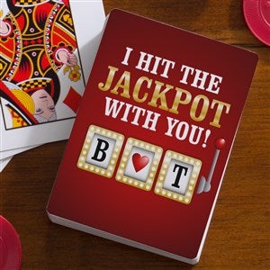 Hit the Jackpot Personalized Playing Cards - 52961