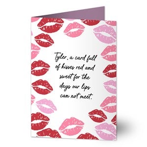 Lips of Love Personalized Greeting Card - 52966