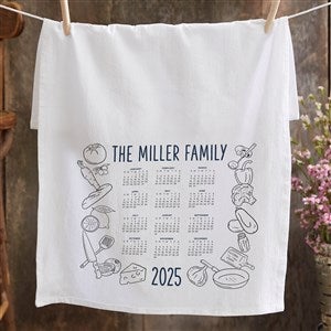 Kitchen Seasons Personalized Calendar Tea Towel - 52972