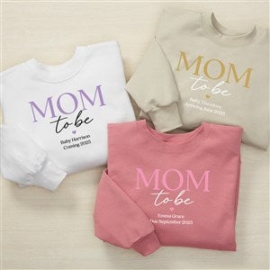 Mom To Be Personalized Hanes® Adult Crewneck Sweatshirt - 52977