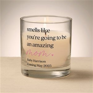 Mom To Be Personalized 8oz Glass Candle - 52980