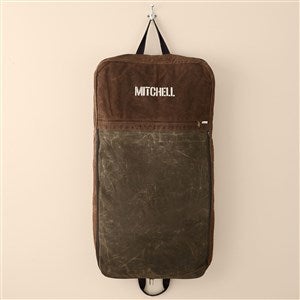 Embroidered Waxed Canvas Garment Bag - 53003