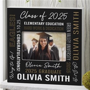 All About Grad Personalized Frame- 4x6 Horizontal Box - 53062-HB