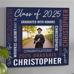 All About Grad Personalized Frame- 5x7 Horizontal Wall - 53062-HW