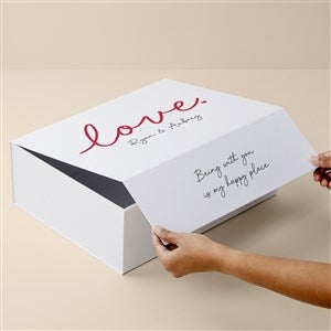 Romantic Love Personalized Keepsake Memory Box-12x15 - 53064-L