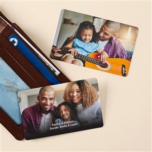 Photo  Message Personalized Metal Wallet Card - 53209