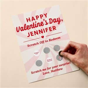 Valentines Day Personalized Scratch Off Game - 53220