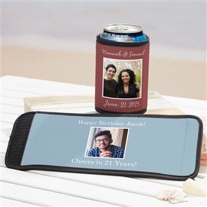 Party Photo Personalized Can  Bottle Wrap - 53236