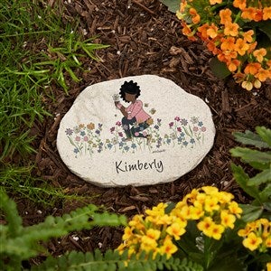 Garden philoSophies® Personalized Round Garden Stone - 4.25quot; x 6quot; - 53237-S