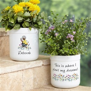 Garden philoSophies® Personalized Outdoor Flower Pot - 53243