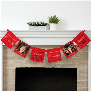 Then  Now Graduation Personalized Photo Paper Banner - 53371