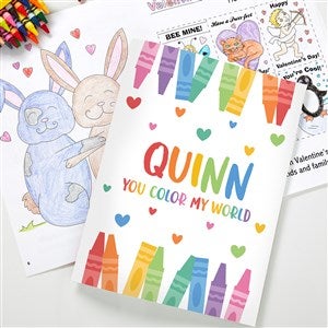 Color My Heart Personalized Coloring Activity Book - 53412