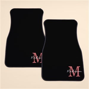 Initial and Name Personalized Front Car Mat Set - 53653