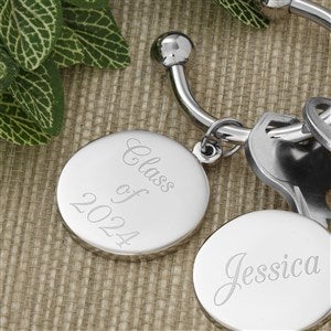 Personalized Silver-Plated Keyring - 5407