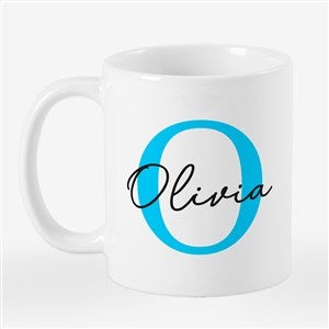 Simple Signature  Initial Personalized Coffee Mug 11 oz.- White - 54591-S