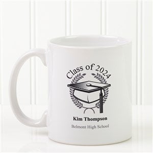 Personalized Graduation Coffee Mugs - Graduation Cap - 5612-S