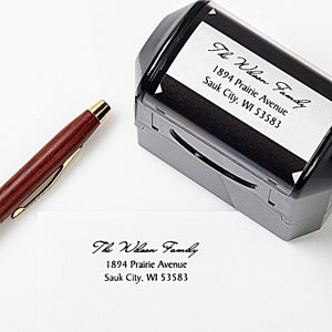 Personalized Rubber Address Stamp - Family is Forever - 5703-S