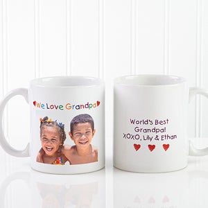 Personalized Photo Message Coffee Mug 11 oz.- White - 5841-W