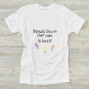 Hands Down Personalized Parent or Grandparent T-Shirt - 5860-CT