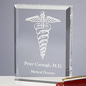 8 Medical Specialties Personalized Paperweight - 6038
