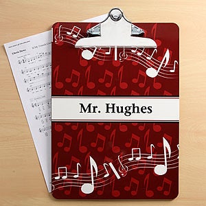Music Teacher Personalized Clipboard - 6263