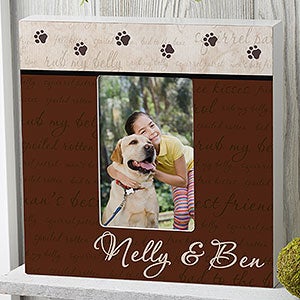 Mans Best Friend Personalized Frame - 4x6 Box Vertical - 6551-BV