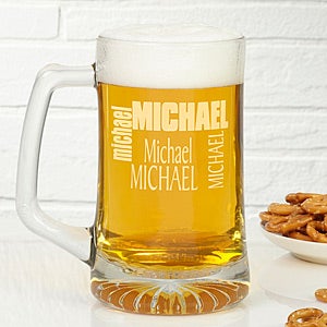 Just For You 25 oz. Personalized Beer Mug - 6682