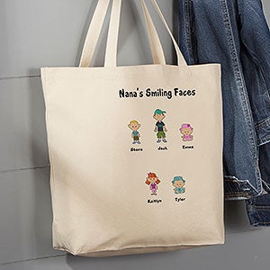 Character Collection Personalized Canvas Tote Bag- 20 x15 - 6976