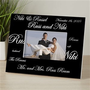 Mr  Mrs Collection Personalized 4x6 Tabletop Frame - Horizontal - 7035