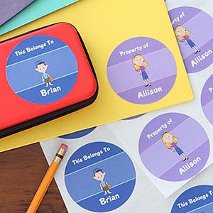 Choose Your Character Personalized Stickers - 7175
