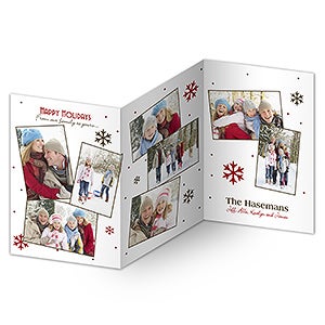 8 Photo Collage Holiday Card - 7315