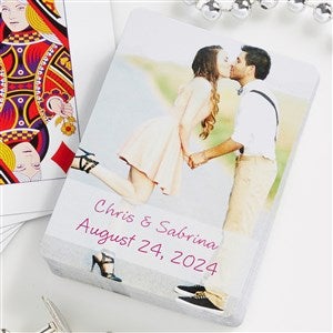 Our Wedding Personalized Photo Playing Cards - 7331