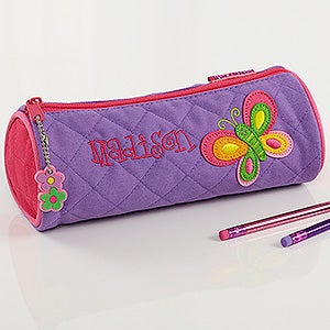 Butterfly Embroidered Pencil Case by Stephen Joseph - 7350-C