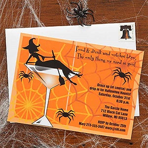 Halloween Cocktails Party Invitation - 7458