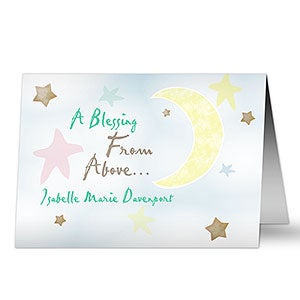 Blessing From Above Personalized Greeting Card - 7494