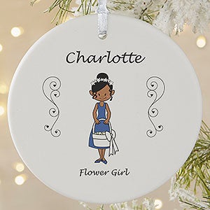 Wedding Party Characters Personalized Ornament-3.75 Matte - 1 Sided - 7528-1L