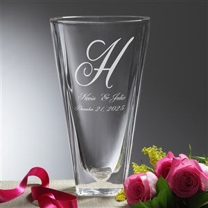 Lasting Impressions Etched Crystal Vase - 7618